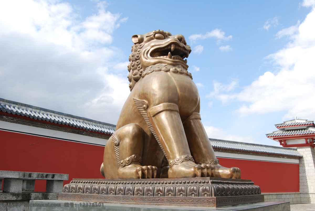 狮子 雕塑 建筑 旅游摄影 美术素材 摄影图库 自然风景 狮子雕塑 铜狮子 家居装饰素材 建筑设计