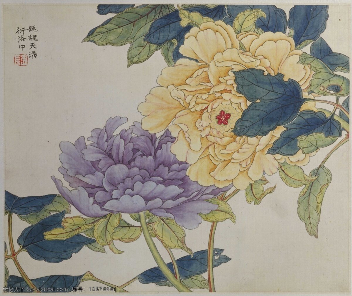 菊花 国画 绘画 图案 牡丹花绘画 菊花绘画 中国风绘画 中国画 工笔画 古风绘画 名家绘画 装饰画 装饰图案 国画图案 文化艺术 绘画书法