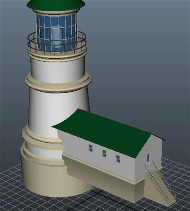 灯塔 游戏 模型 灯塔游戏模块 景观游戏装饰 海边 装饰 网游 3d模型素材 游戏cg模型