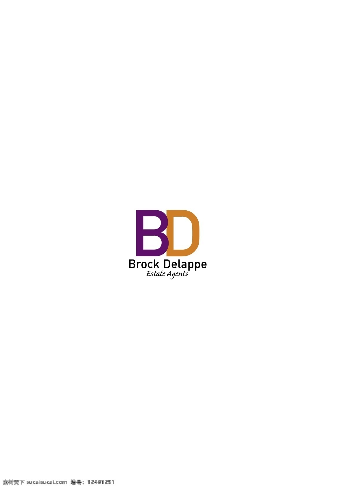 brockdelappeestateagents logo 设计欣赏 服务 行业 标志设计 欣赏 矢量下载 网页矢量 商业矢量 logo大全 红色