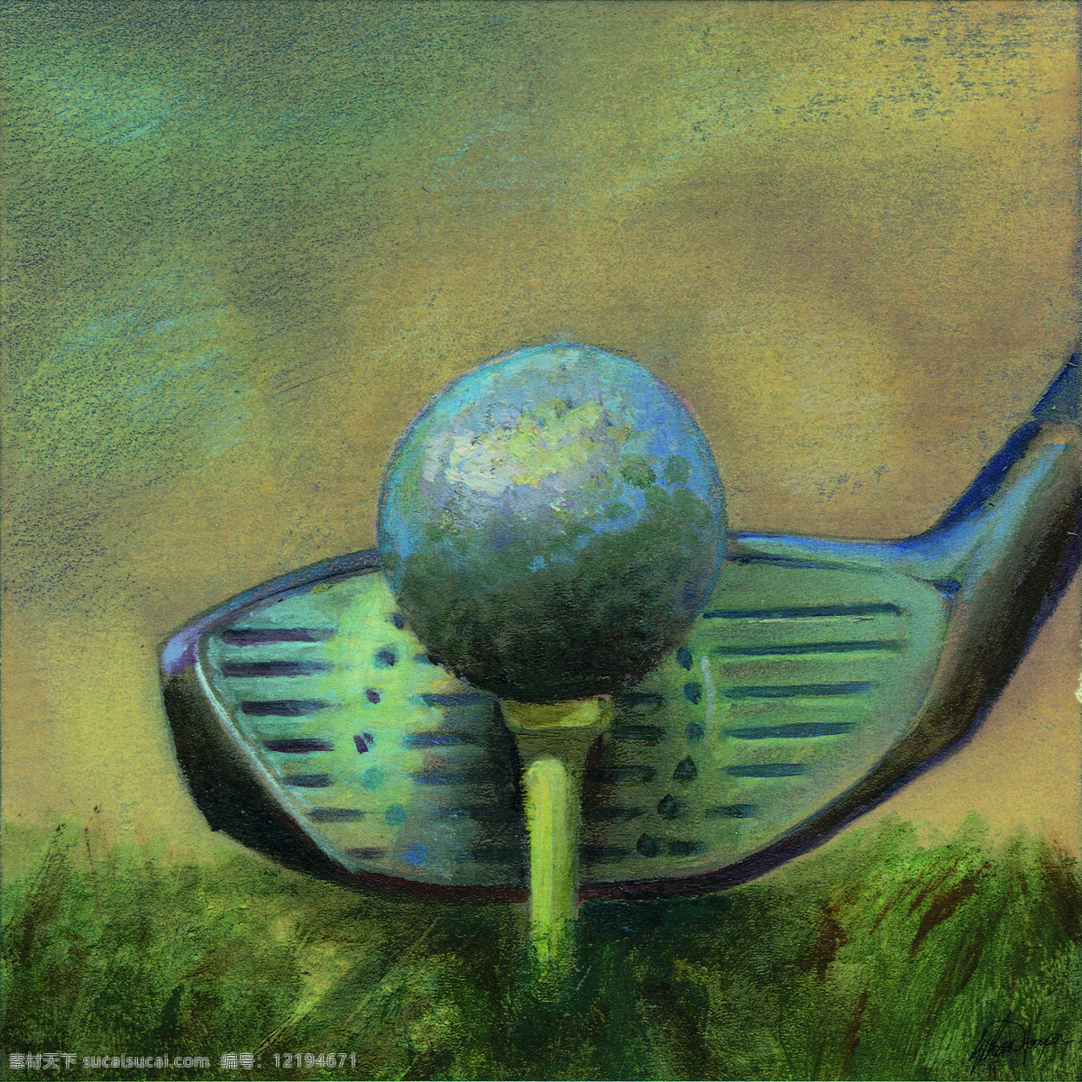 高尔夫球 油画 名画 艺术 绘画 文化艺术 艺术画 艺术品 世界名画 书画文字
