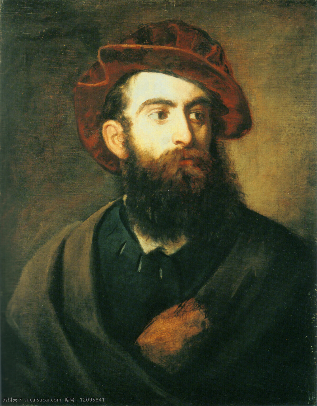 男子 肖像 绘画书法 男人 人物 世界名画 文化艺术 西洋油画 男子肖像 家居装饰素材