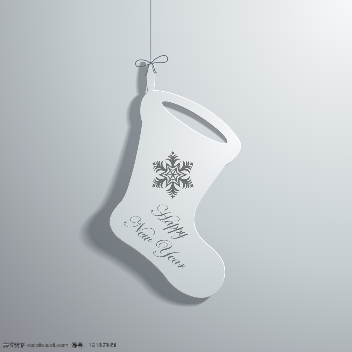 立体 圣诞 袜 立体袜子 圣诞袜 纸张设计 立体背景 背景图案 背景素材 生活百科 矢量素材 灰色