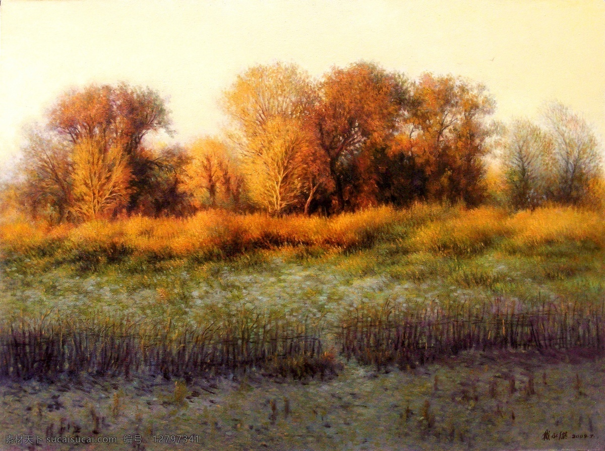 绉 嬫 湯 鍞 辨 櫄 风景 建筑 田园 植物 水景 印象 画派 写实主义 油画 装饰画