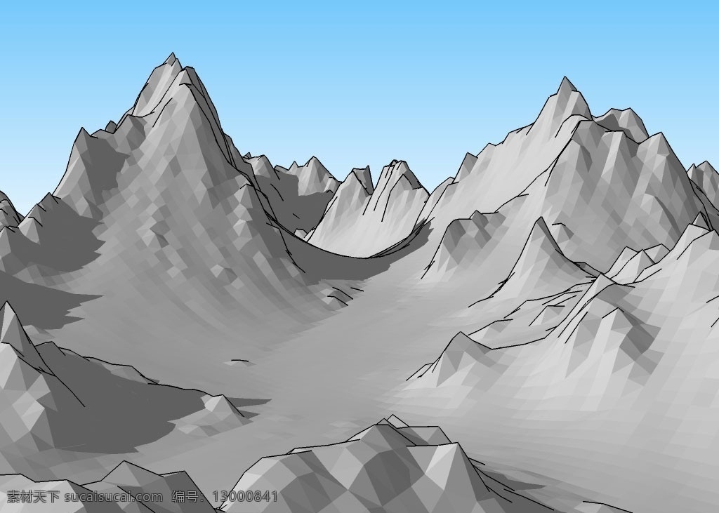 山体3d模型 山势 山峦 山石 石头 岩石 悬崖 峭壁 地形 地貌 三维 立体 造型 装饰 精模 skp 精品 3d 模型 3d设计 其他模型