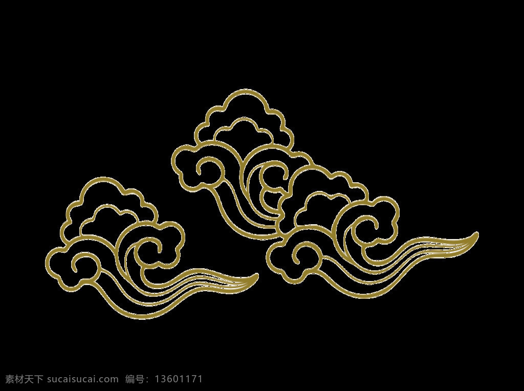 云纹 云 东方 中式 点缀 装饰