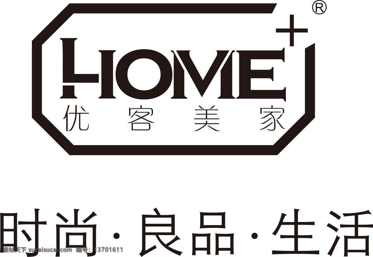 优客 美 家 logo 品牌logo 矢量 家居品牌 logo设计