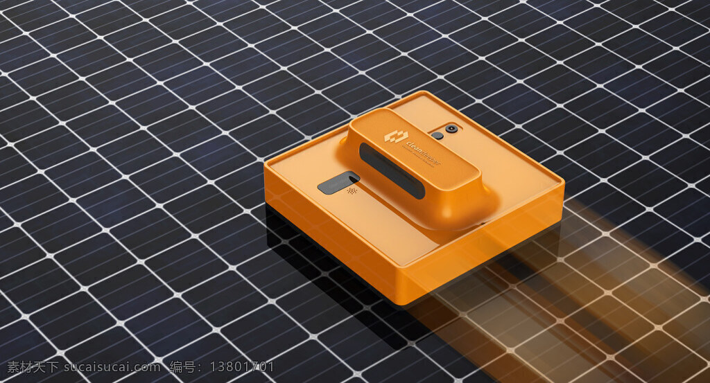 机器人 清洁 太阳能 面板 概念产品 设计图 数码