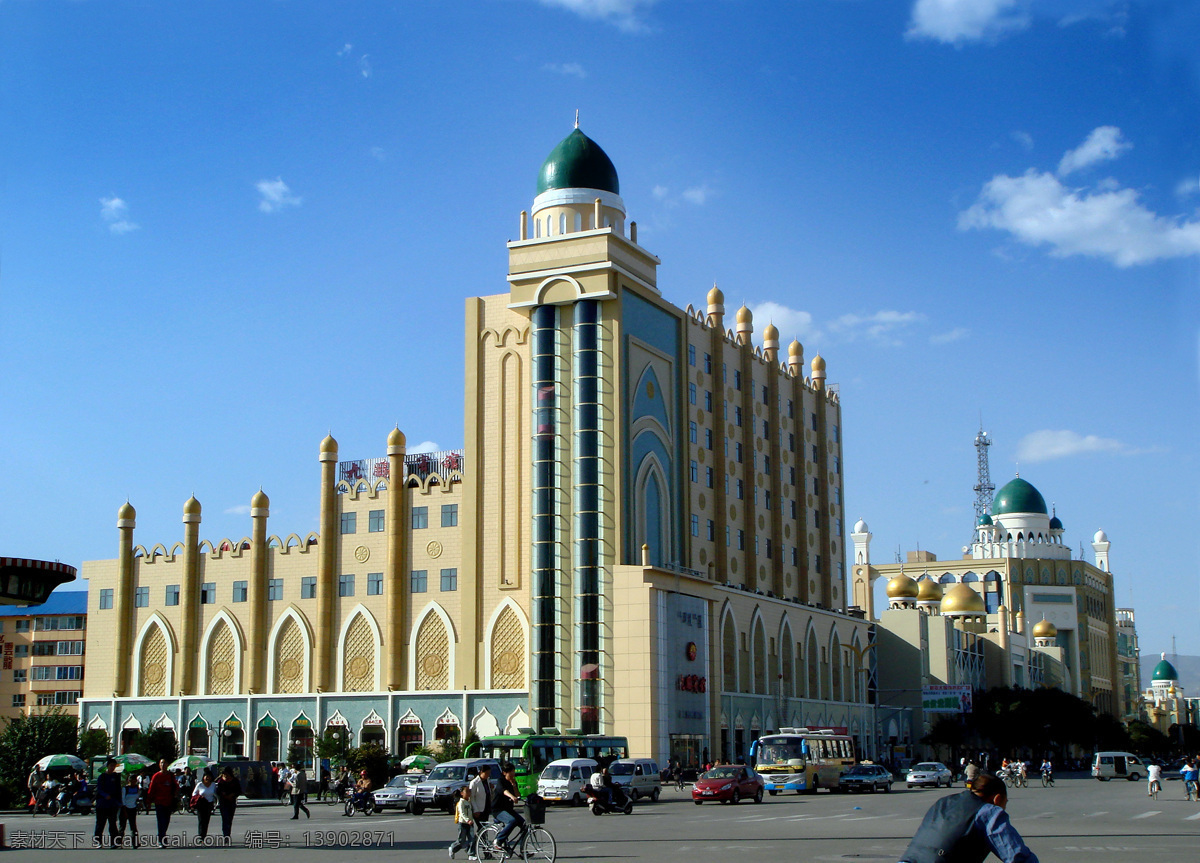 呼市街景 呼市 城市街景 呼和浩特 民族特色 内蒙 蒙回街 蓝天白云 回族 蒙族 内蒙古 少数民族 风情街 城市景观 旅游摄影 城市风光 国内旅游