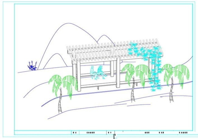 景观 花架 cad 施工 详图 cad图纸 施工图纸 cad素材 建筑图纸
