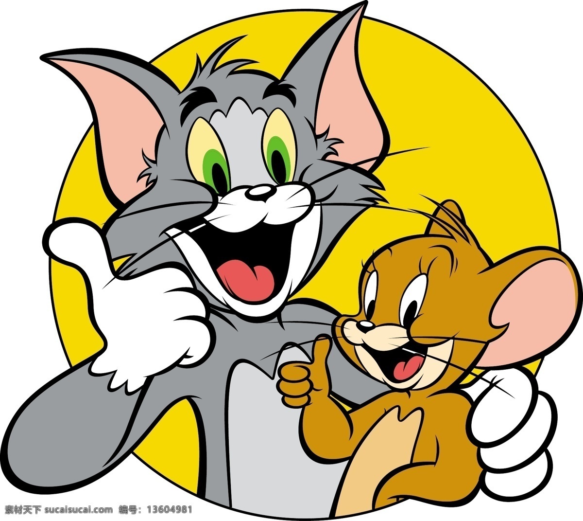 猫和老鼠 tom jerry 卡通 矢量图 动漫动画