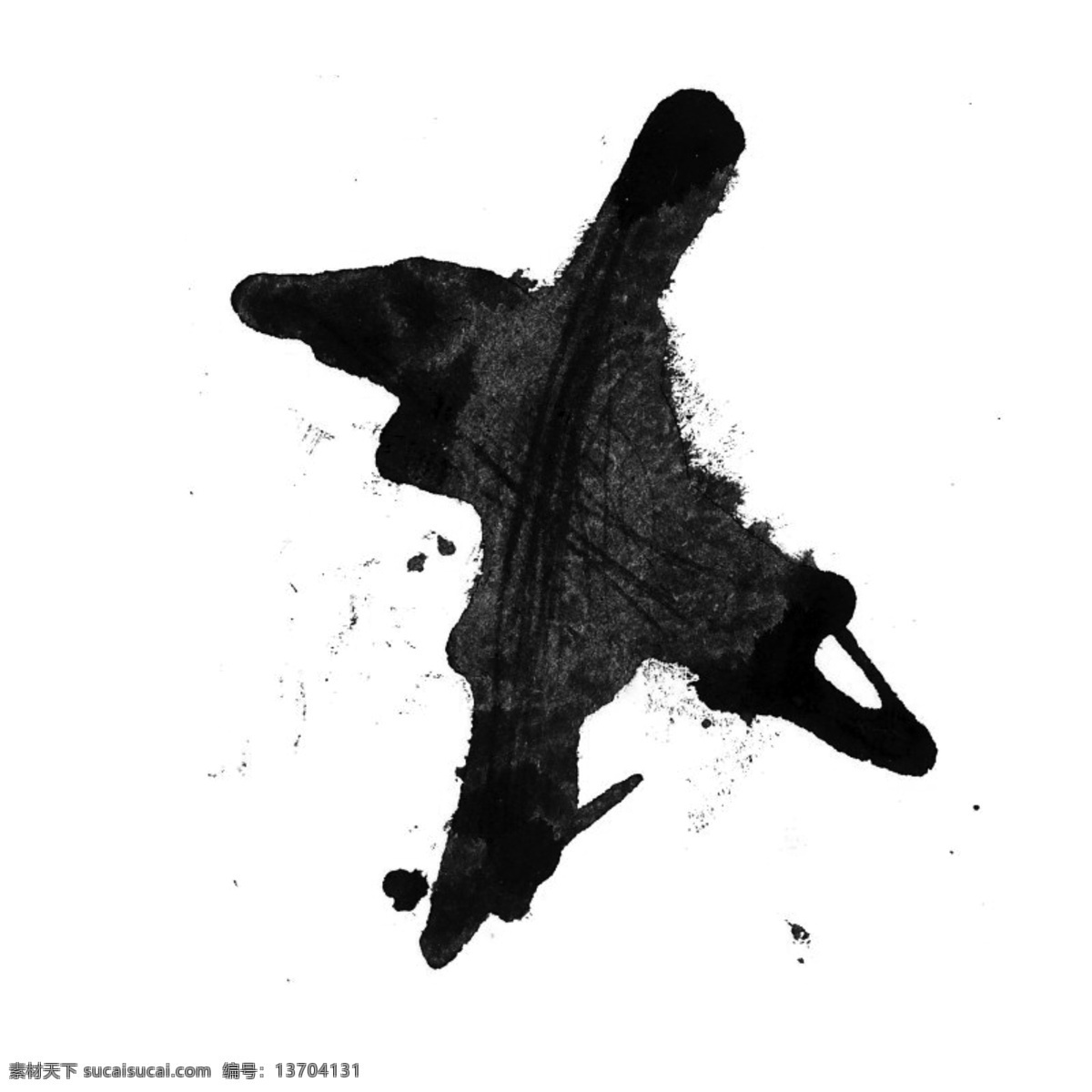 水彩 黑色 飞机 泼墨 墨水 卡通 手绘 创意 水墨 不规则 新意 漂浮 个性 抽象 挥洒 中国风