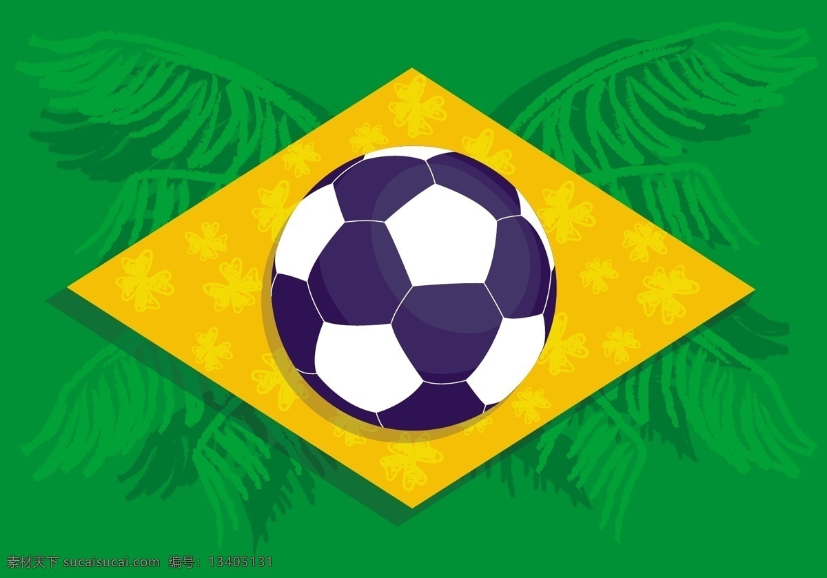 绿色 足球 世界杯 标志 模板下载 椰子树 海报 背景 体育运动 生活百科 矢量素材