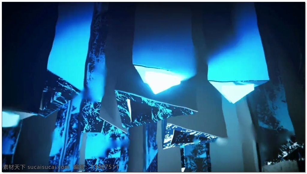 动态 蓝色 灯光 照射 视频 高清视频素材 视频素材 动态视频素材 光束