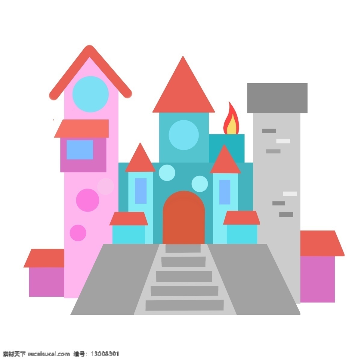 城堡 建筑装饰 插画 城堡城堡 漂亮的城堡 创意城堡 立体城堡 卡通城堡 精美城堡 城堡的插画