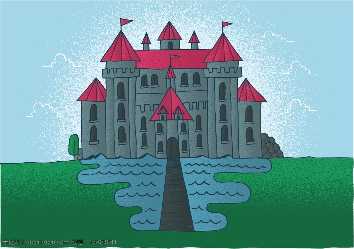 卡通城堡 城堡 公主城堡 堡 童话城堡 迪士尼城堡 卡通设计