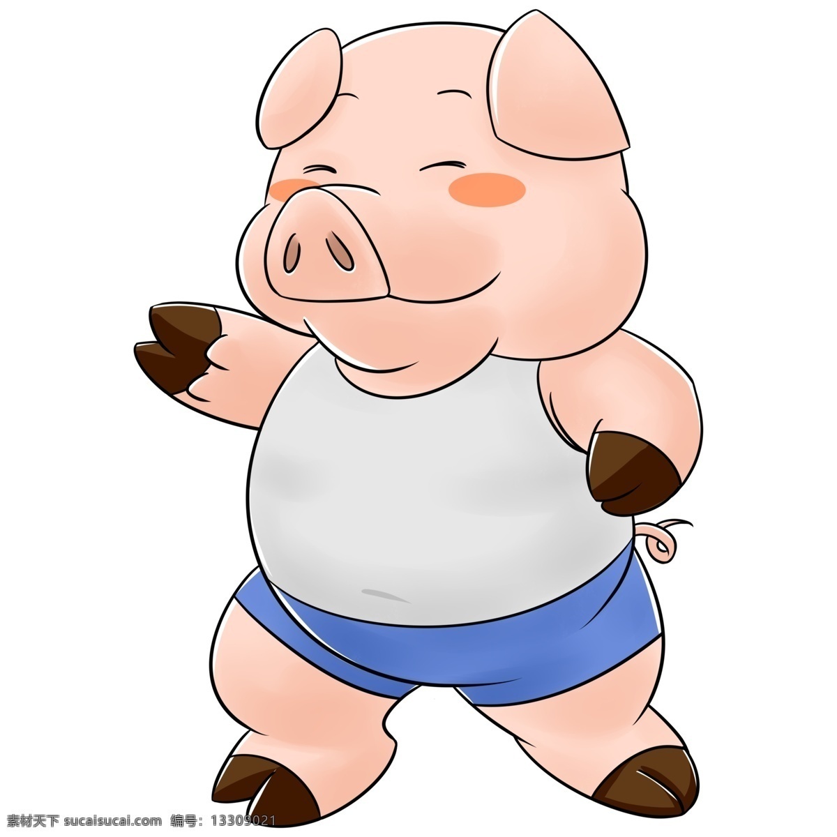 小胖 猪 商用 胖猪 小猪 肥猪 动物 胖胖 肥胖