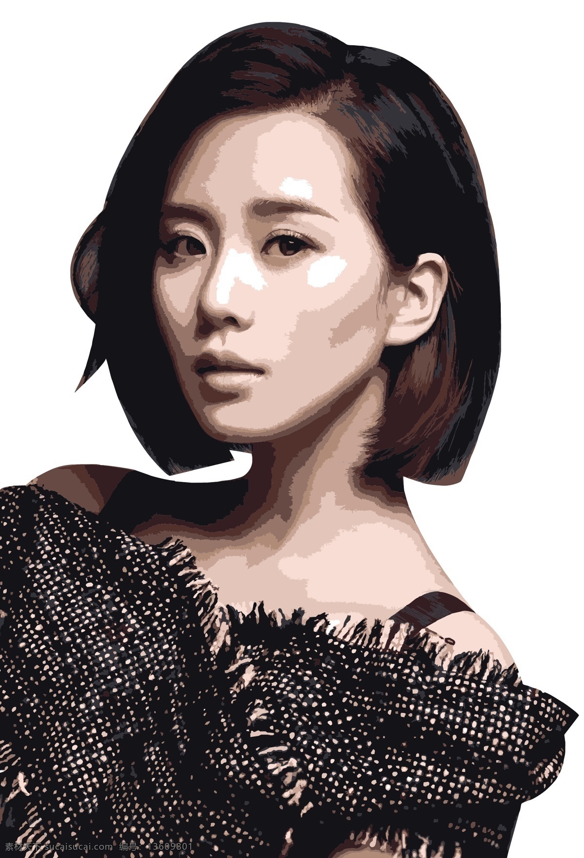 刘诗 诗 人物肖像 刘诗诗 人物 肖像 美女 明星 偶像 矢量图 女人 明星偶像 矢量人物 矢量