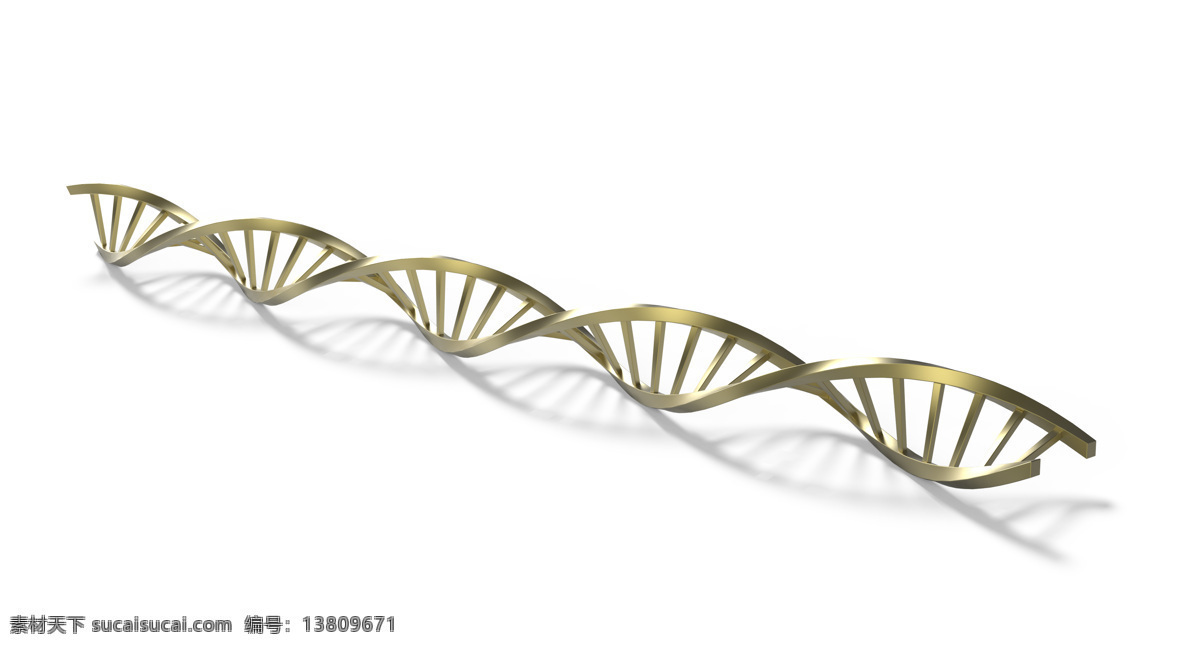 基因链图片 基因 dna 双螺旋 金属 基因链