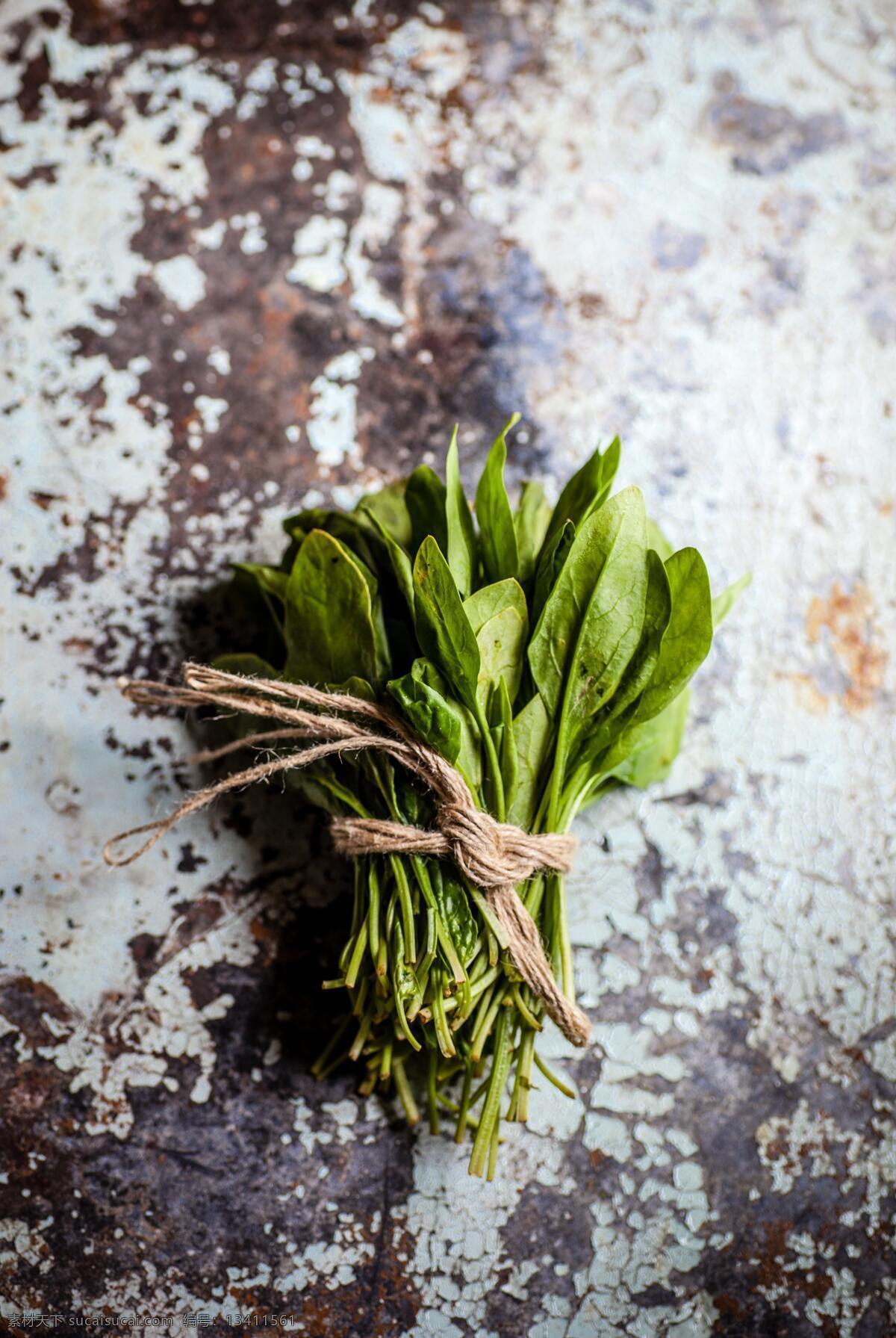 蔬菜菠菜 绿色 蔬菜 菠菜 一捆 有机 生物世界