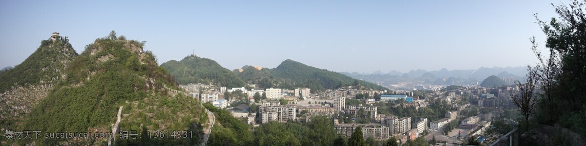 贵州 六盘水 笔架山 全景 风景 优美 三线 老城 古城 山顶 爬山 山水风景 自然景观