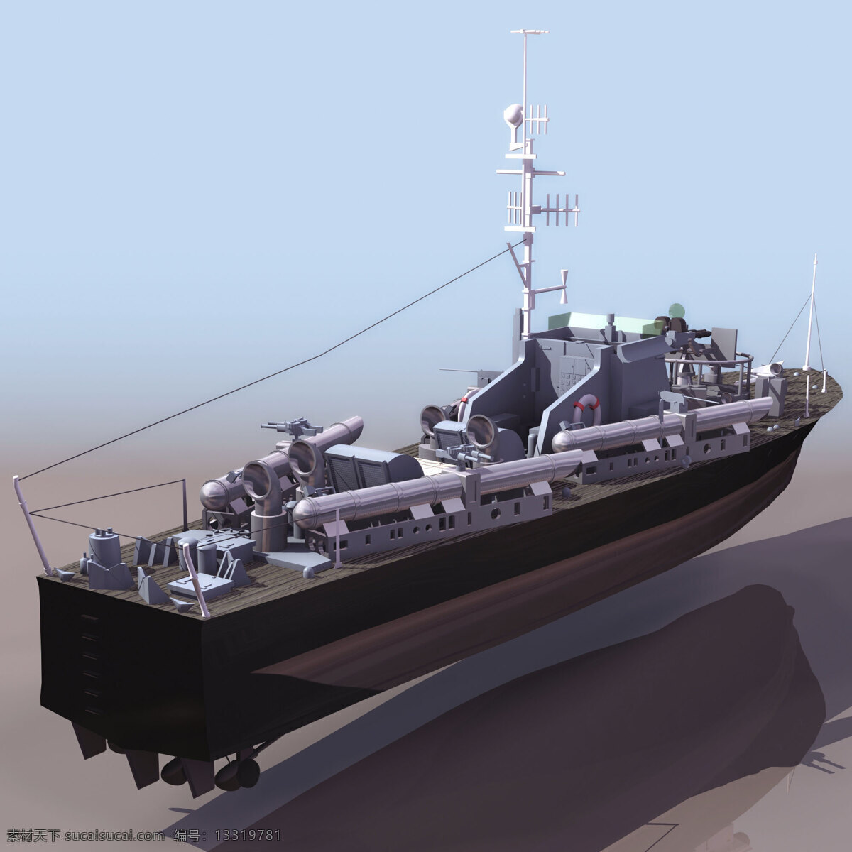 船模型014 vosper 军事模型 船模型 海军武器库 3d模型素材 其他3d模型