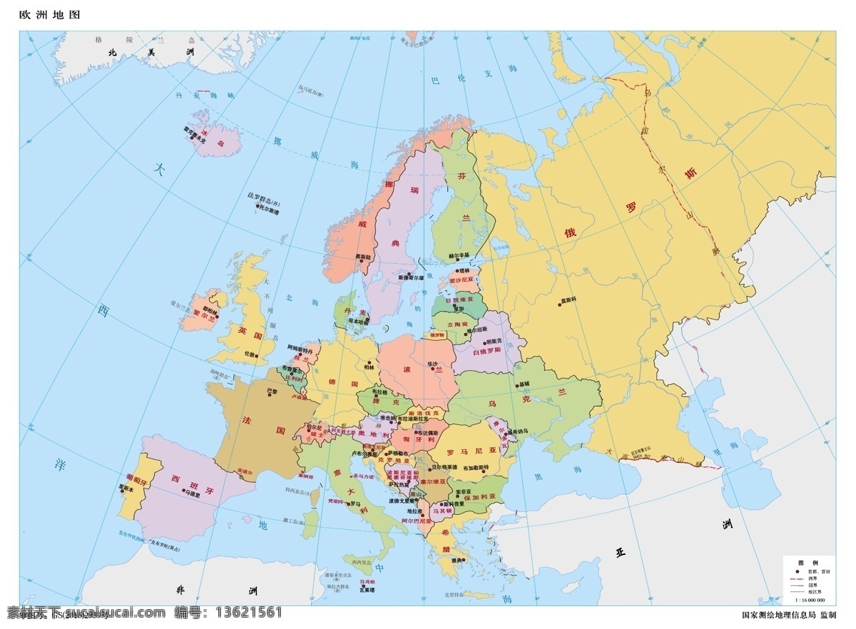 万 欧洲 地图 欧洲地图 标准欧洲地图 欧洲地图素材 矢量欧洲地图 矢量地图