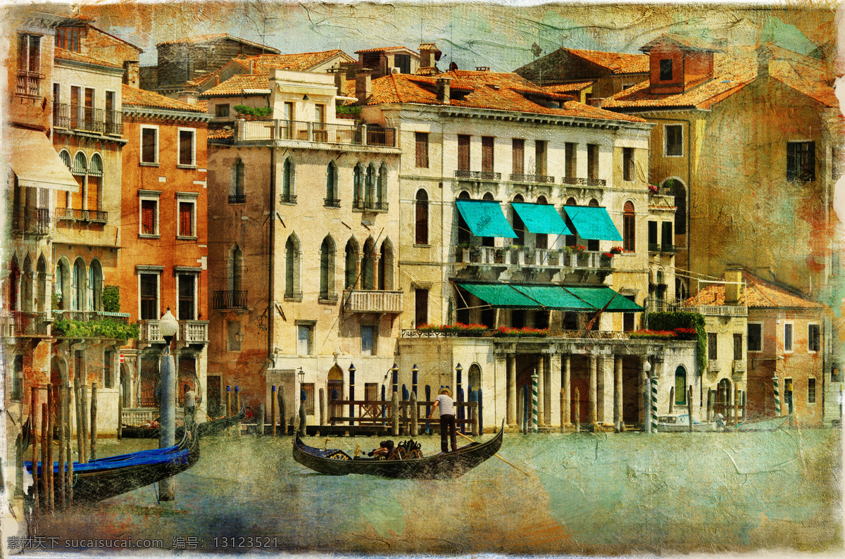 威尼斯 风景 威尼斯风景 小船 水城威尼斯 意大利 旅游景点 美丽风景 怀旧 城市 相片 怀旧风景照片 城市风光 环境家居