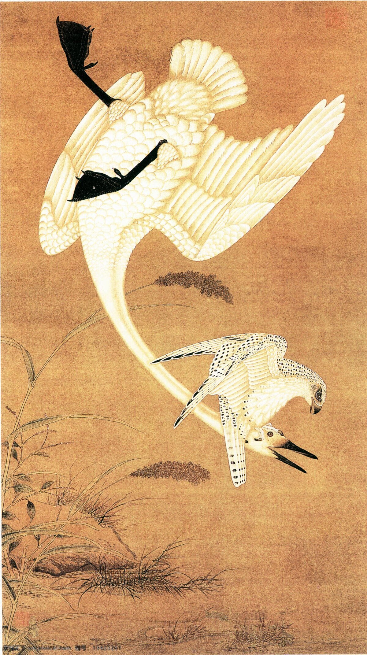 国画 彩墨画 绘画书法 设计图库 书法画 文化艺术 油画 禽类 家居装饰素材