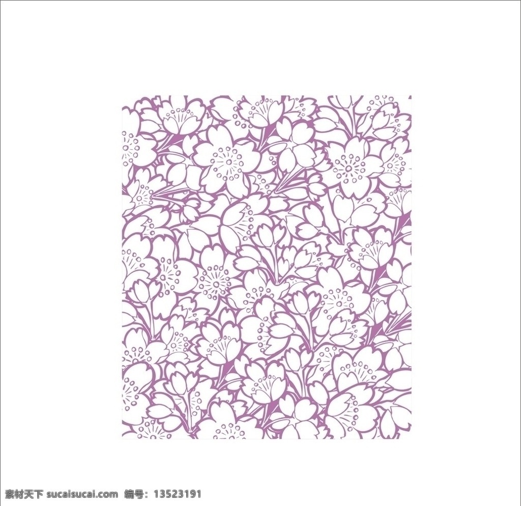 矢量樱花 樱花 矢量 花草 生物世界