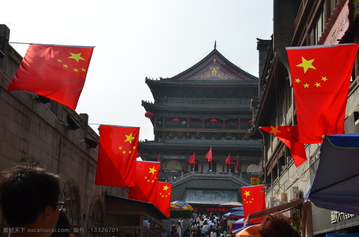 西安 西安旅游 西安鼓楼 鼓楼 古建筑 回民街 旅游摄影 国内旅游