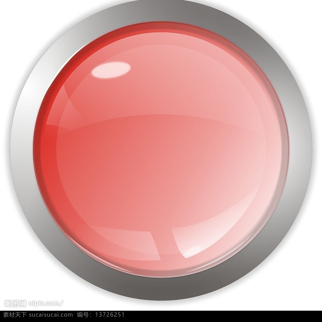 金属 立体 logo 按钮 红 其他矢量 矢量素材 矢量图库