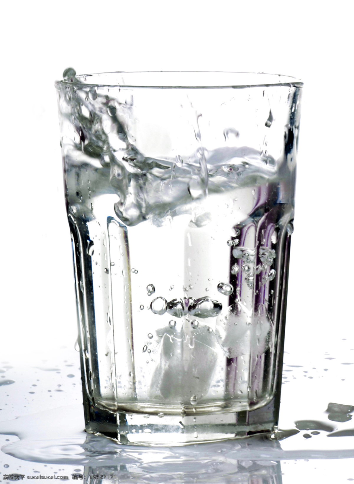 玻璃杯里的水 动感水波 水波 水珠 冰块 啤酒杯 玻璃杯 涟漪 动感超美水波 餐饮美食 酒水饮料 白色