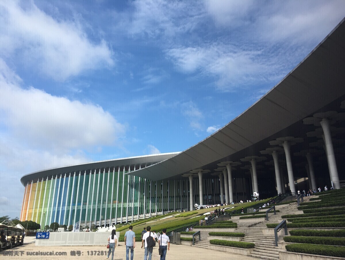 国家会展中心 上海青浦 建筑 展馆大门 上海展会 青浦展馆 建筑摄影 建筑园林
