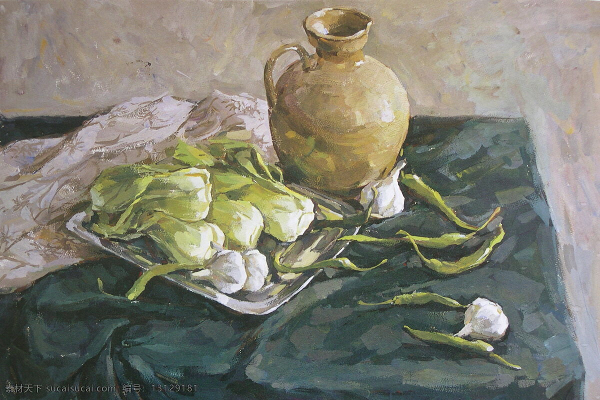 美术 水粉 静物 设计素材 水粉静物 水粉画篇 书画美术 灰色