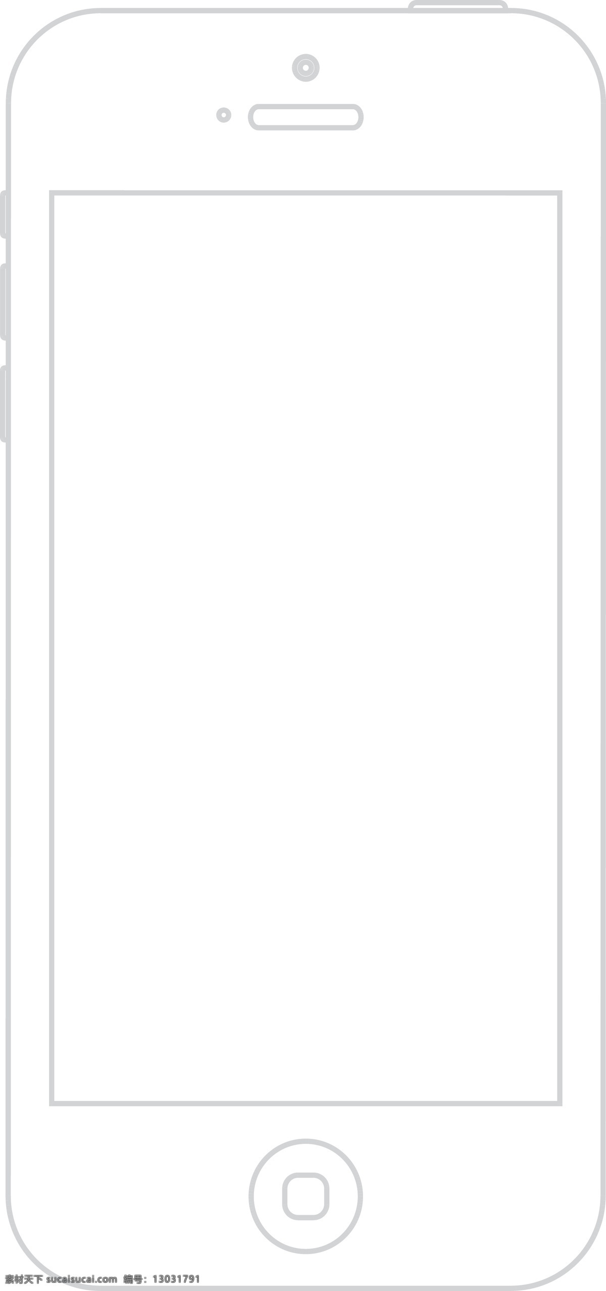 极简线描机身 iphone 手机界面 线描 矢量 机身 移动界面设计 ui设计 app 界面设计