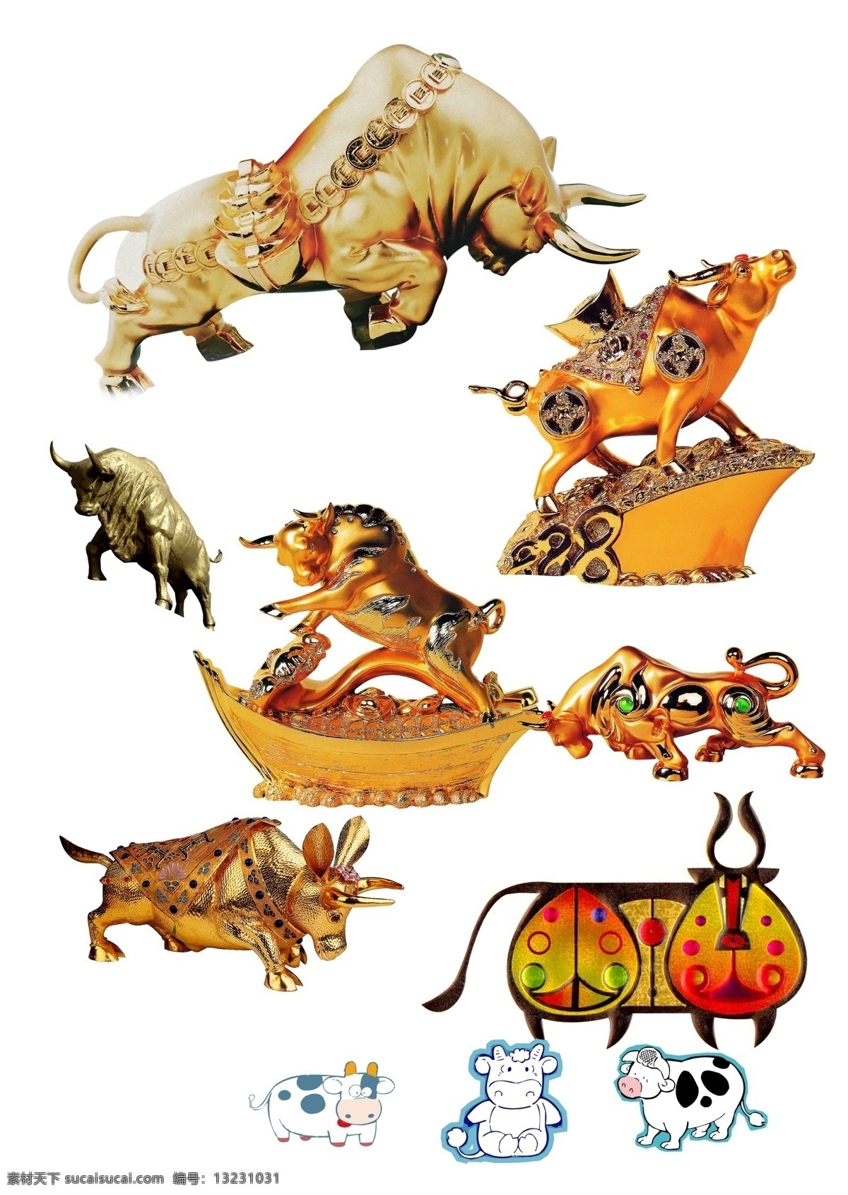 2009 psd分层 分层 贺卡 贺年 画册 金牛 卡通 2009新年 牛图 新年 海报 分辨率300 牛气冲天 源文件库 其他海报设计