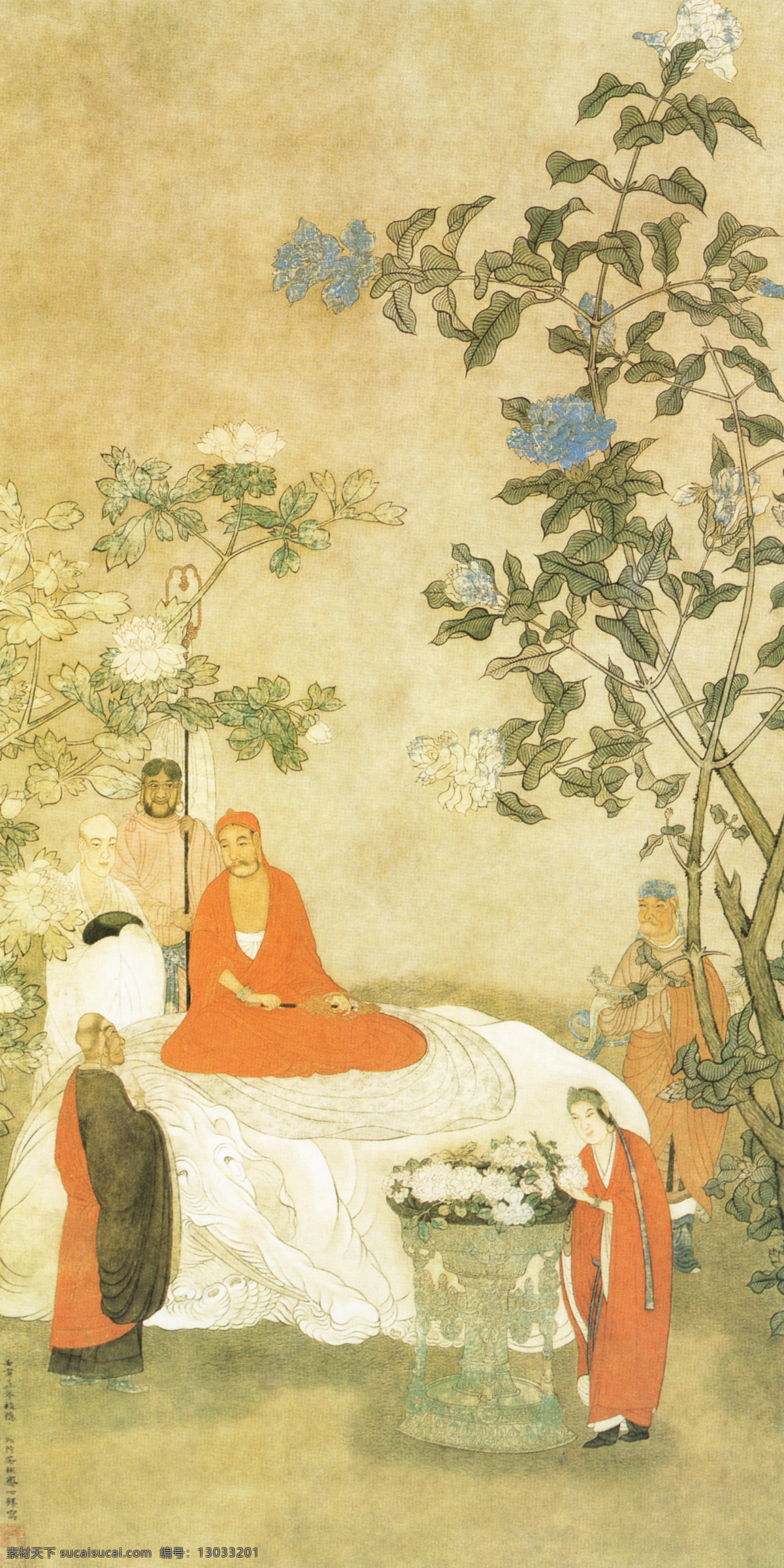 明朝免费下载 壁画 古代人物 人物 人物画像 中国风 中国文化 中华艺术绘画 明朝 民间人物 文化艺术