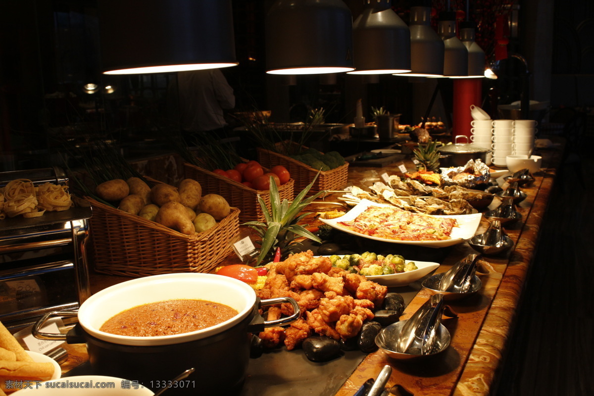 自足餐台 自助餐厅 自助餐 档口 自助档 食物 餐饮美食 传统美食