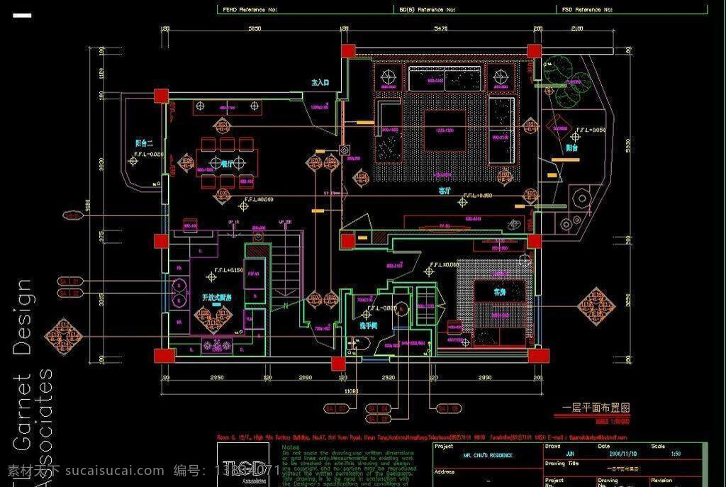 tlgd cad cad设计图 别墅 家装 施工图 样板间 源文件 香港 赵 宅 施工图纸 3d模型素材 cad施工图