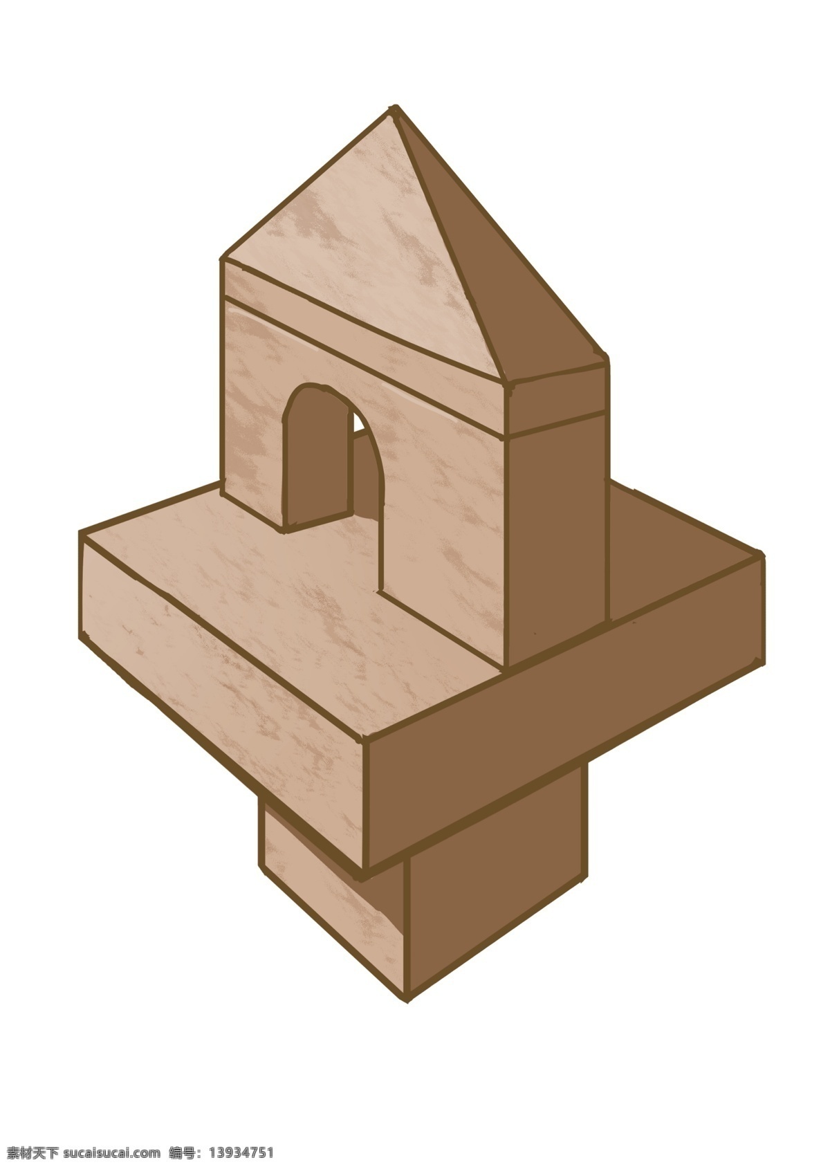 建筑 木质 卡通 插画 漂亮的木质 卡通插画 木质插画 木头 木块 木材 木料 木质产品 建筑的木质