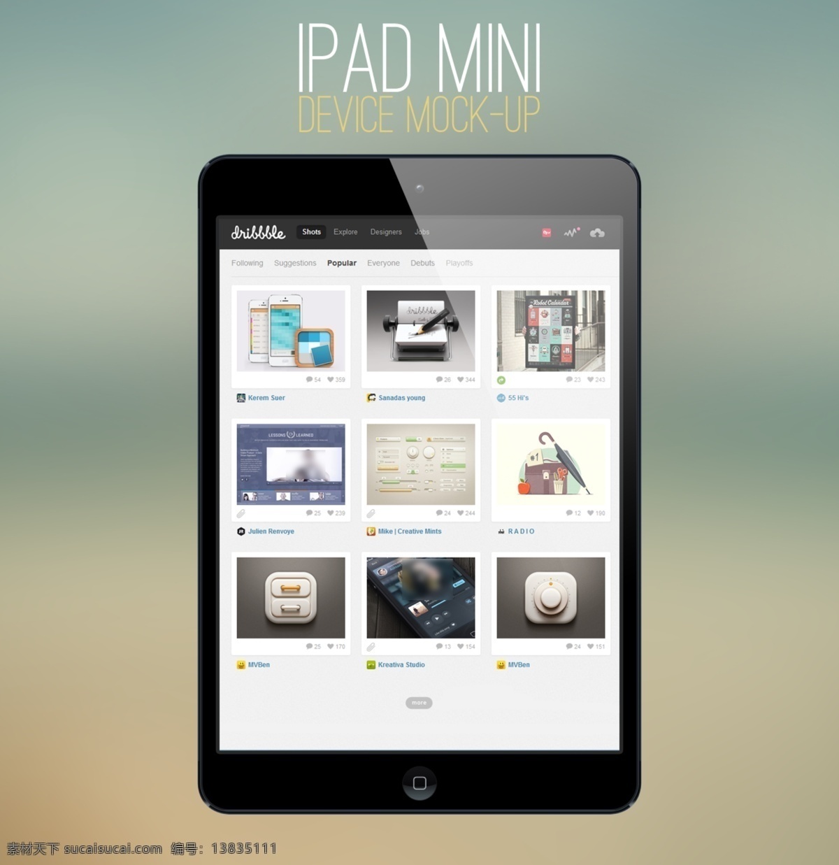 ipad模板 ipad mini 软件界面 app 交互设计 应用模板 购物 预览 商品 瀑布流 平板电脑模板 客户端界面 移动界面设计 源文件
