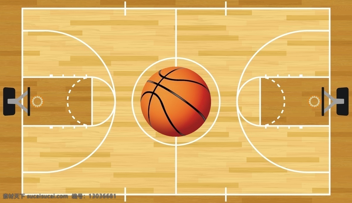 篮球场 篮球 篮球运动 手绘 nba 体育运动 矢量 文化艺术