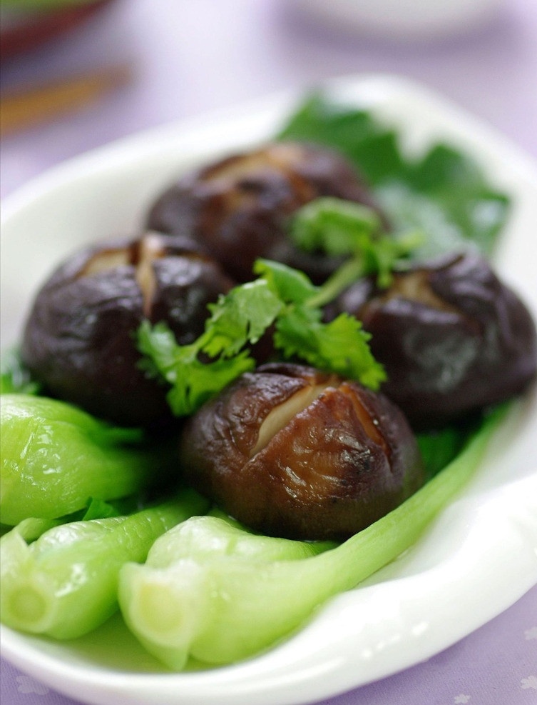 素菜 青菜 香菇 美食 美味 中餐 传统美食 餐饮美食