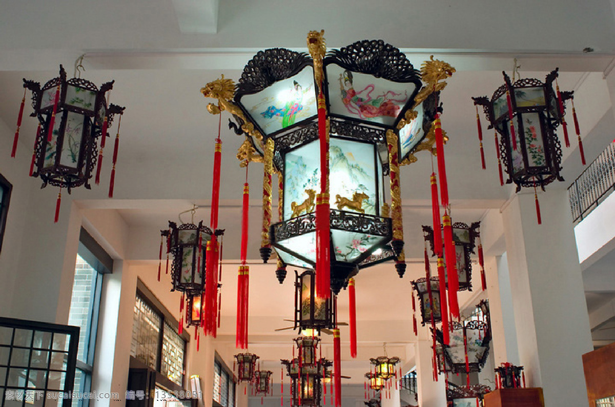 吊灯 宫灯 家居生活 生活百科 中式灯 中式 木艺 八角 吊 穗 手绘 木艺灯 八角灯 手绘灯 灯具 样片 装饰素材 灯饰素材