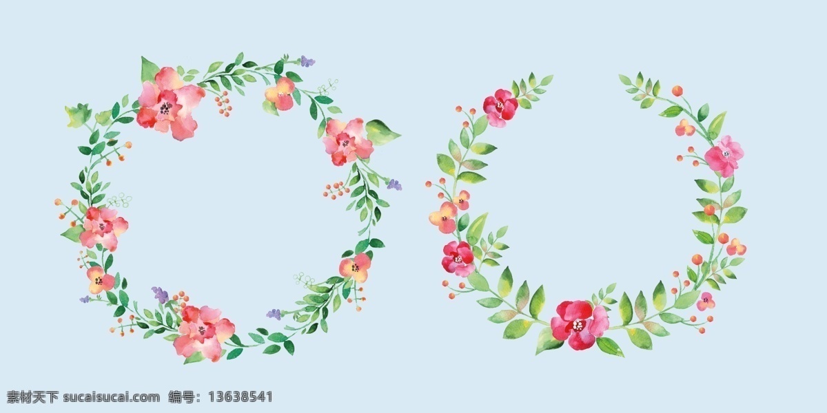 手绘底纹花环 花朵 清新花纹 花纹卡片 花朵插画 唯美清新 花纹边框 花纹底纹 树叶素材 树叶矢量图 花朵矢量图 树叶 花边 树叶背景 底纹边框 花边花纹