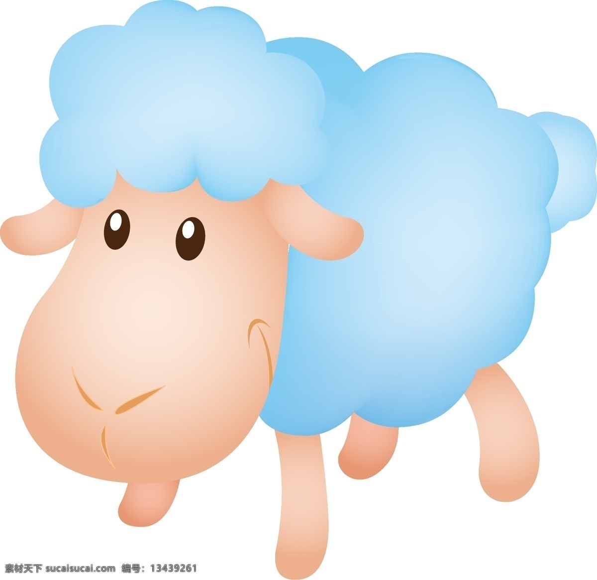 可爱绵羊 绵羊 羔羊 山羊 羊羔 羊羊 可爱 卡通 毛绒绵羊 矢量 卡通设计