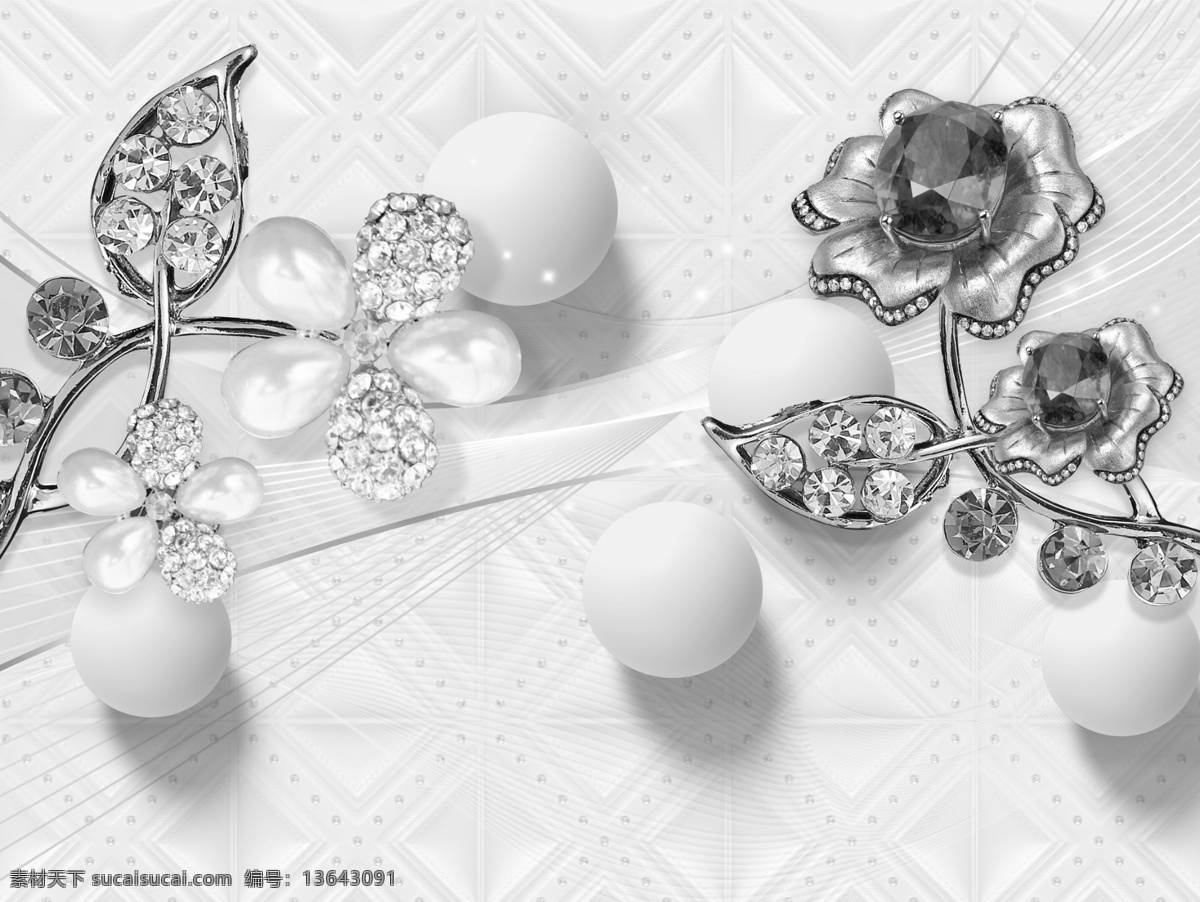 现代 简约 时尚 浮雕 花朵 背景 墙 背景墙