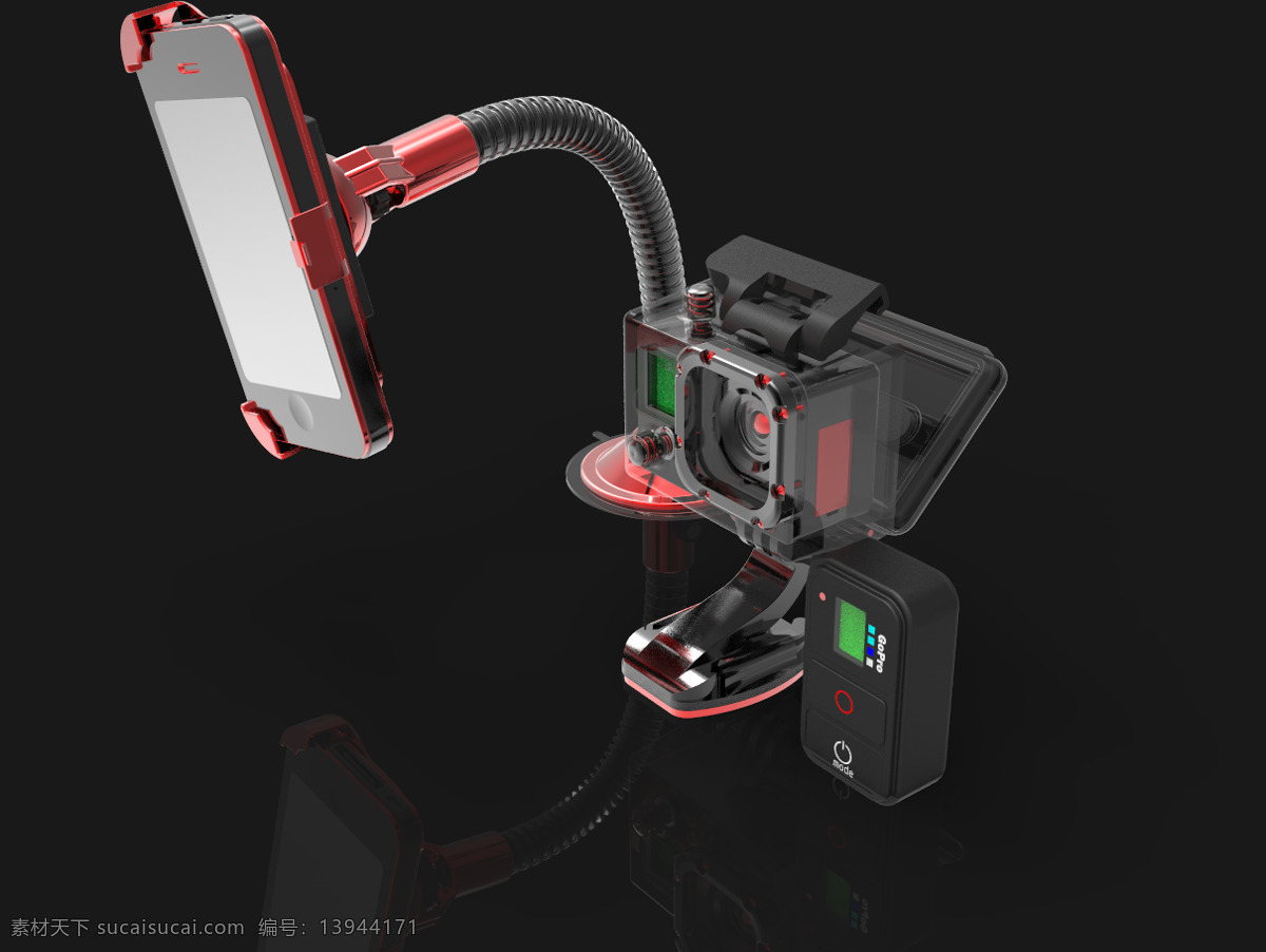 图案的3d gopro telecommande iphone 图案 3d xt 黑色