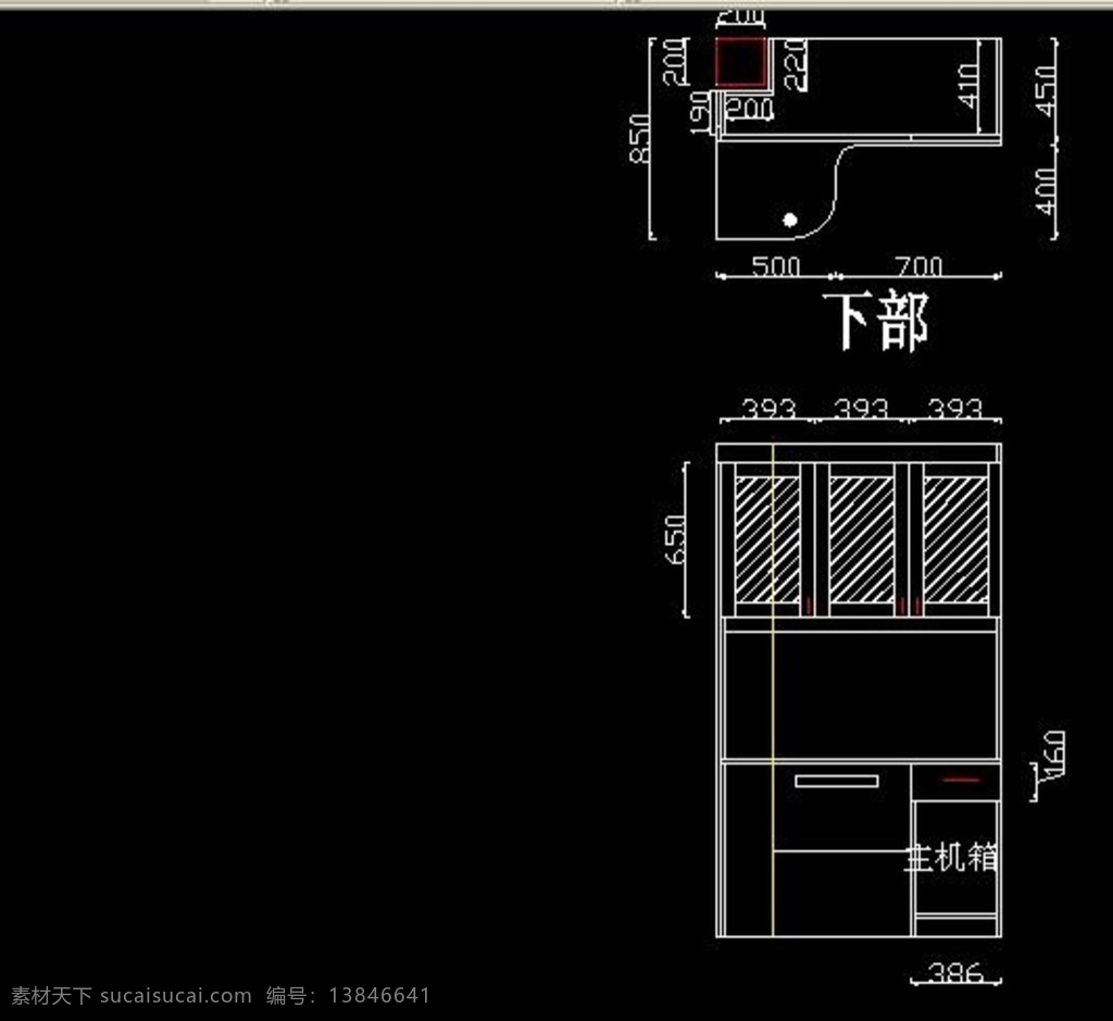 书桌设计方案 家具设计 定制家具设计 衣恋仙居 私装设计 工装设计 家装设计 银河的摆渡人 陈龙设计 电脑桌设计 环境设计 施工图纸 dwg